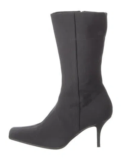 Pre-owned Prada Neoprene Sock Boots In Black