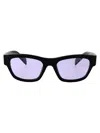 Prada Nero Acetate Sunglasses In Black