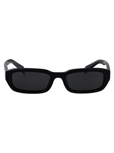 Prada Nero Acetate Sunglasses In Black