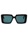 Prada Nero Acetate Sunglasses In Black