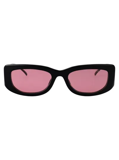 Prada Nero Acetate Sunglasses In Black