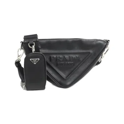 Pre-owned Prada Nero Pouch Shoulder Bag ()