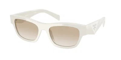 Prada Neutral Gradient Light Grey Cat Eye Ladies Sunglasses Pr B09s 26a80m 52 In ["grey"]