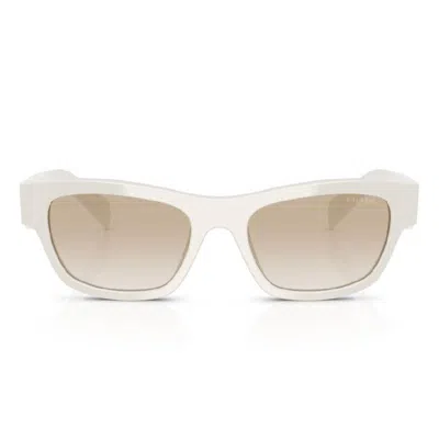 Prada Neutral Gradient Light Grey Rectangular Ladies Sunglasses Pr B09s 26a80m 54 In ["grey"]