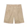 Prada Cotton Bermuda Shorts In Neutral