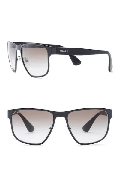 Pre-owned Prada ?new  Conceptual Lettering Logo Men's Sunglasses Spr55s Tkm-0a7 In Smoke Gray