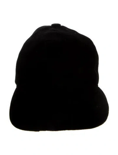 Pre-owned Prada Newsboy Cap In Black