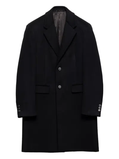 PRADA NOTCH-LAPEL WOOL COAT