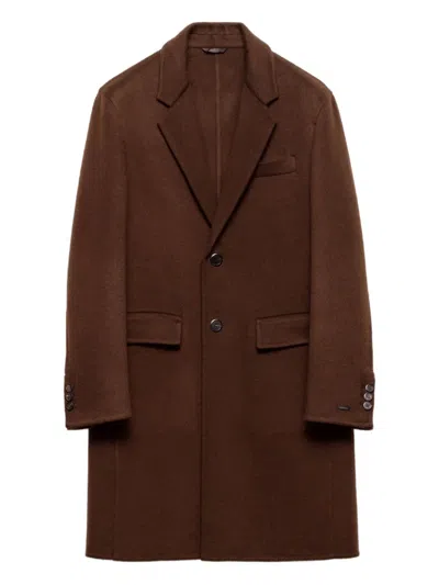 PRADA NOTCHED-LAPEL SINGLE-BREASTED COAT