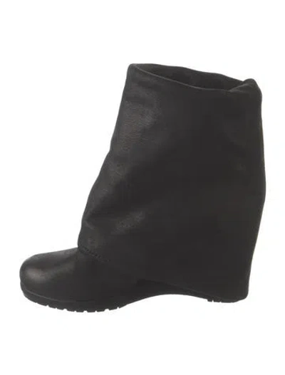 Pre-owned Prada Nubuck Boots In Black