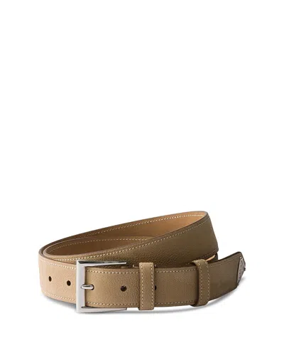 Prada Nubuck Leather Belt In Desert Beige