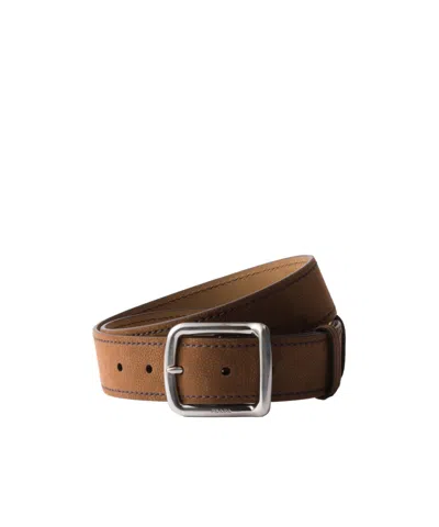 Prada Nubuck Leather Belt In Multicolor