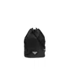 Prada Nylon And Leather Drawstring Pouch Women