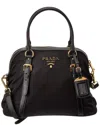 Prada Nylon & Saffiano Leather Satchel (authentic )