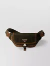 Prada Men Two-tone Re-nylon And Suede Belt Bag