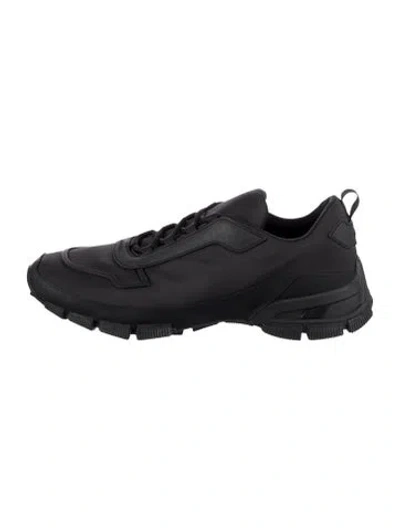 Pre-owned Prada Nylon Athletic Sneakers In Black