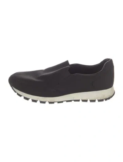 Pre-owned Prada Nylon Athletic Sneakers In Blue
