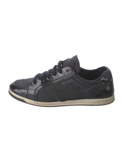 Pre-owned Prada Nylon Athletic Sneakers In Blue