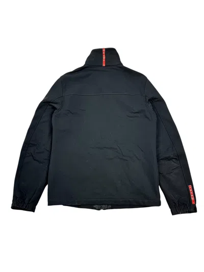 Pre-owned Prada Nylon Back Pocket Iconic Top In Black