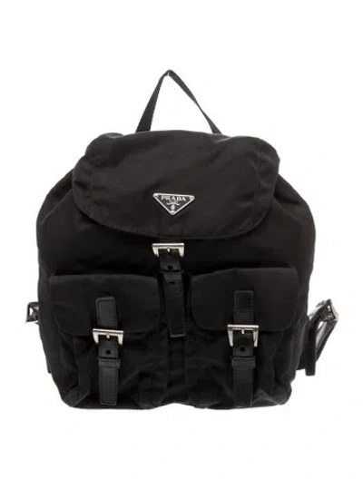 Pre-owned Prada Nylon Backpack In Black