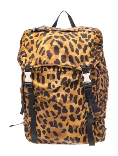 Pre-owned Prada Nylon Backpack In Brown