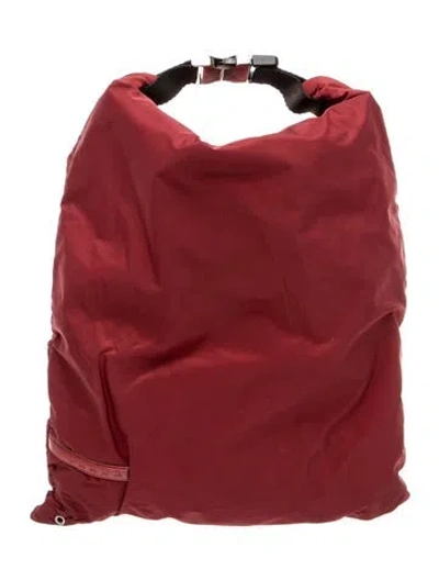 Pre-owned Prada Nylon Backpack In Red