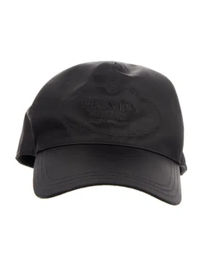 Pre-owned Prada Nylon Baseball Cap In Black