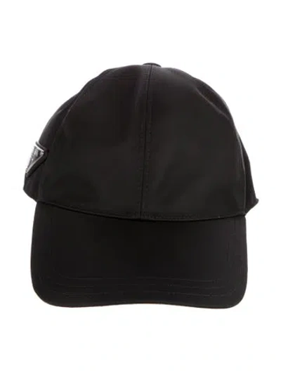 Pre-owned Prada Nylon Baseball Cap In Black