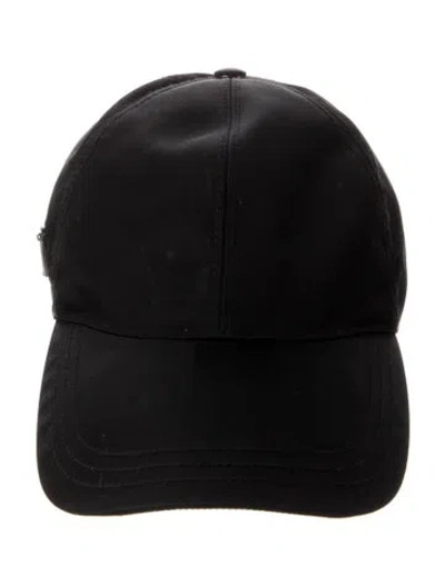 Pre-owned Prada Nylon Baseball Cap In Black