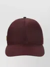 Prada Nylon Baseball Cap Panel Construction Visor Brim In Brown