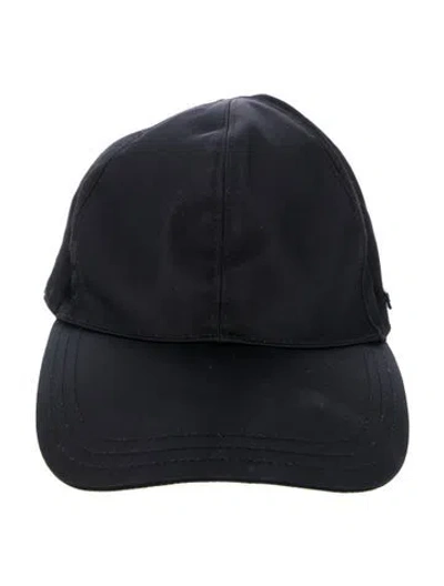 Pre-owned Prada Nylon Baseball Hat In Black