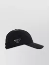 PRADA NYLON BASEBALL HAT WITH CURVED BRIM AND EMBROIDERED LOGO