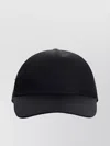 Prada Nylon Baseball Hat With Curved Brim And Embroidered Logo In Blue