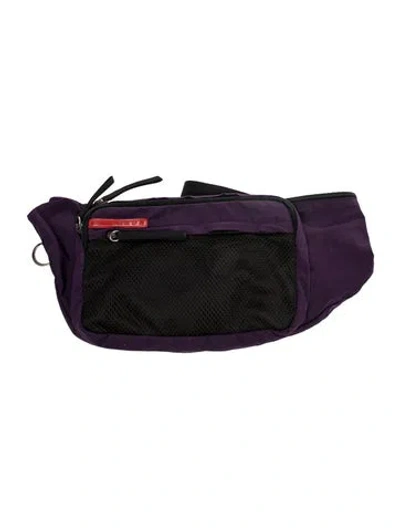 Pre-owned Prada Nylon Belt Bag Vintage In Black