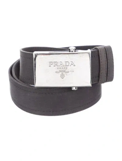 Pre-owned Prada Nylon Belt In Blue