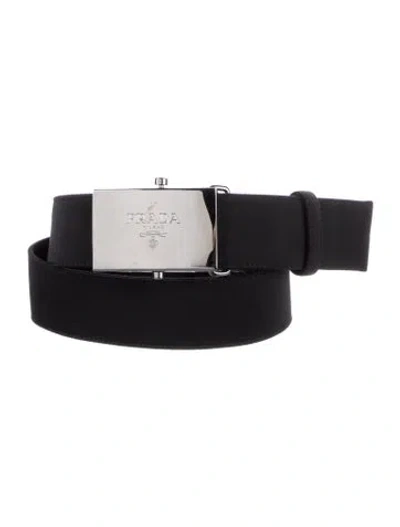 Pre-owned Prada Nylon Belt In Blue