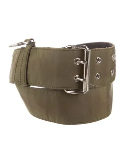 Pre-owned Prada Nylon Belt In Green