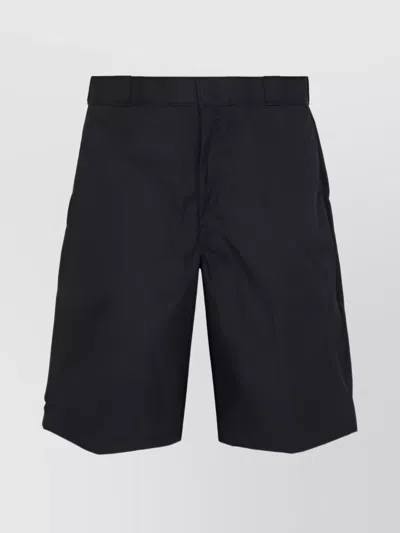 PRADA NYLON BERMUDA SHORTS BUTTON POCKETS
