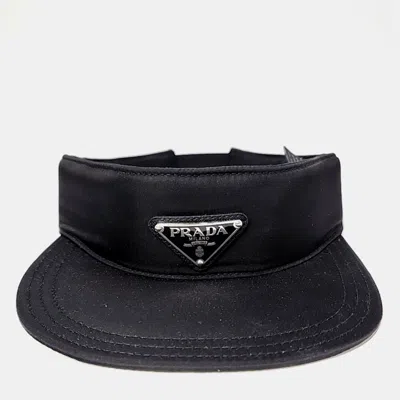 Pre-owned Prada Nylon Black Sun Cap