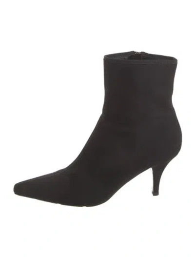 Pre-owned Prada Nylon Boots In Black