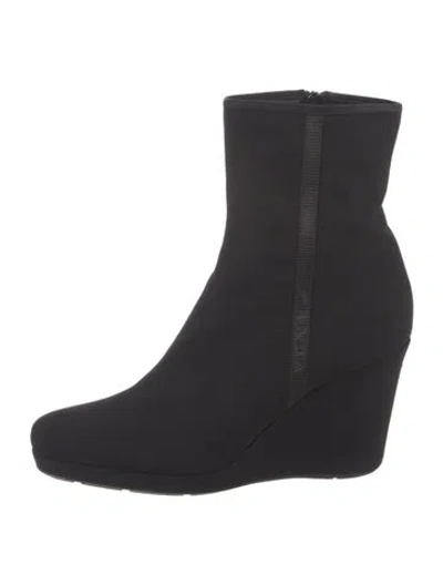Pre-owned Prada Nylon Boots In Black