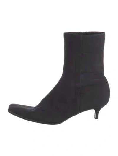 Pre-owned Prada Nylon Boots In Blue