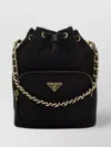 Prada Nylon Bucket Bag Chain Strap