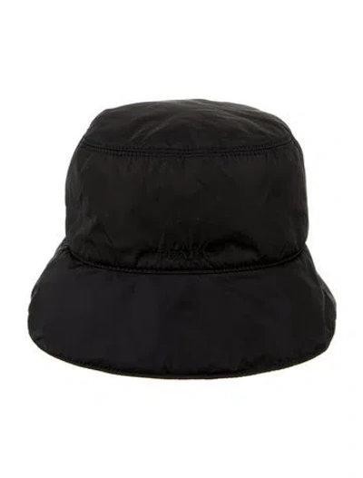 Pre-owned Prada Nylon Bucket Hat In Black