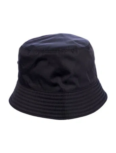 Pre-owned Prada Nylon Bucket Hat In Black
