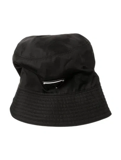 Pre-owned Prada Nylon Bucket Hat In Black