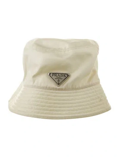 Pre-owned Prada Nylon Bucket Hat In Neutral