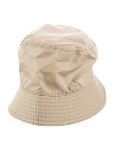 Pre-owned Prada Nylon Bucket Hat In Neutral