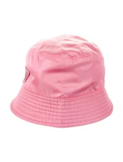 Pre-owned Prada Nylon Bucket Hat W/tags In Pink