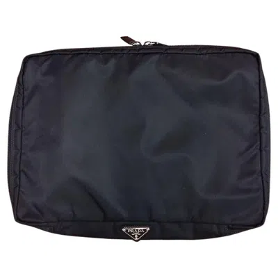 Pre-owned Prada Nylon Case Size Unica In Black